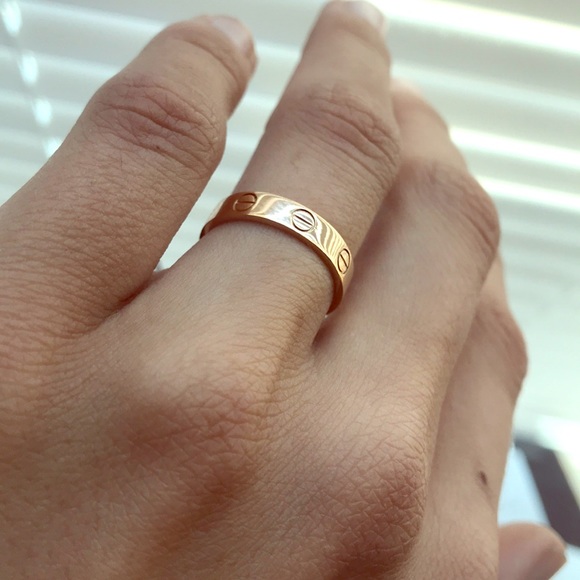 cartier love ring pink gold price